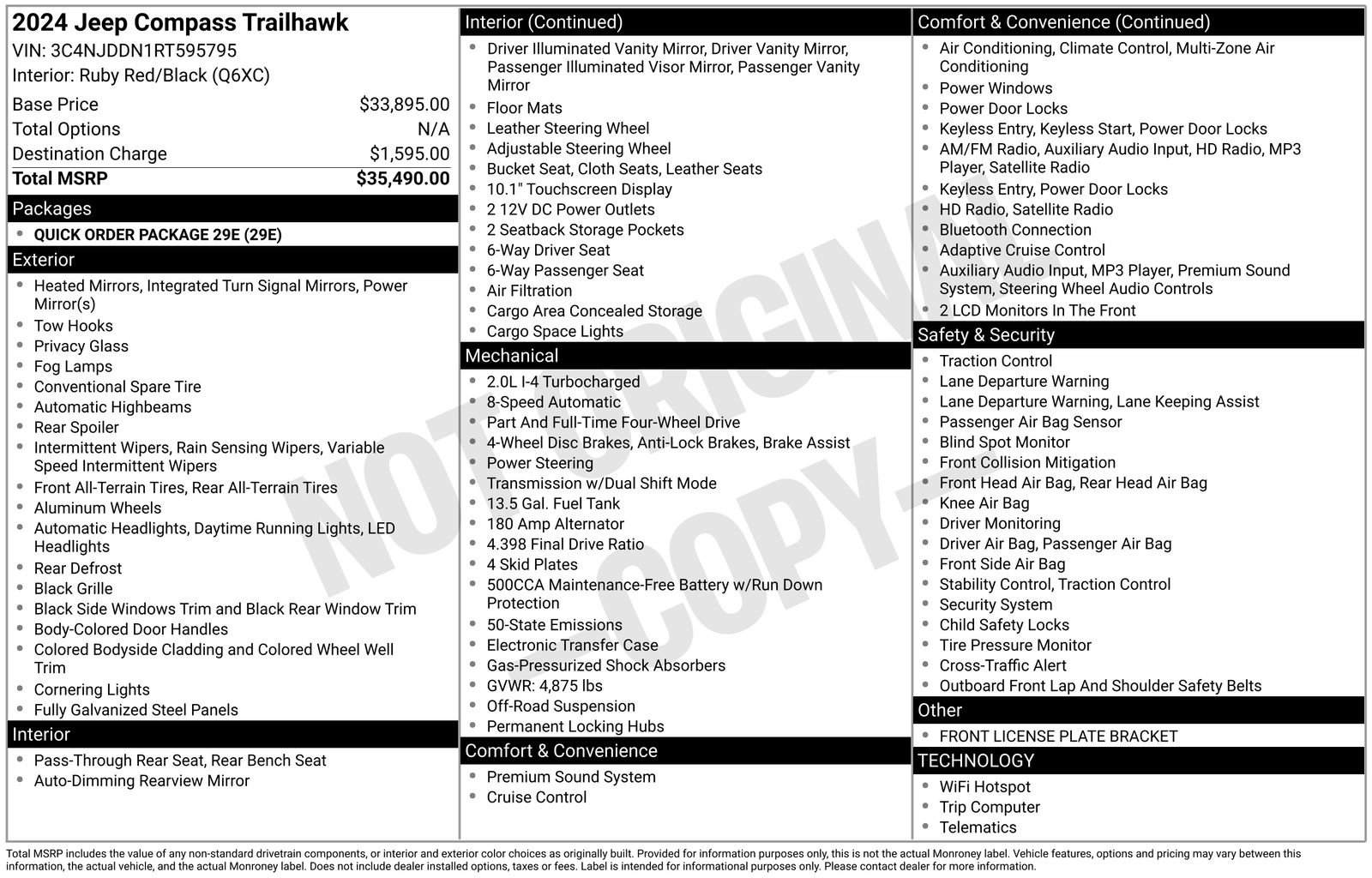 Used 2024 Jeep Compass Trailhawk image 42