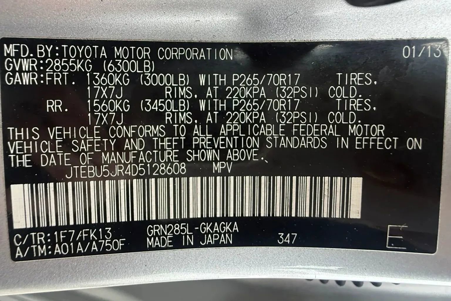 Used 2013 Toyota 4Runner SR5 w/ Convenience Pkg AWD/4WD image 35