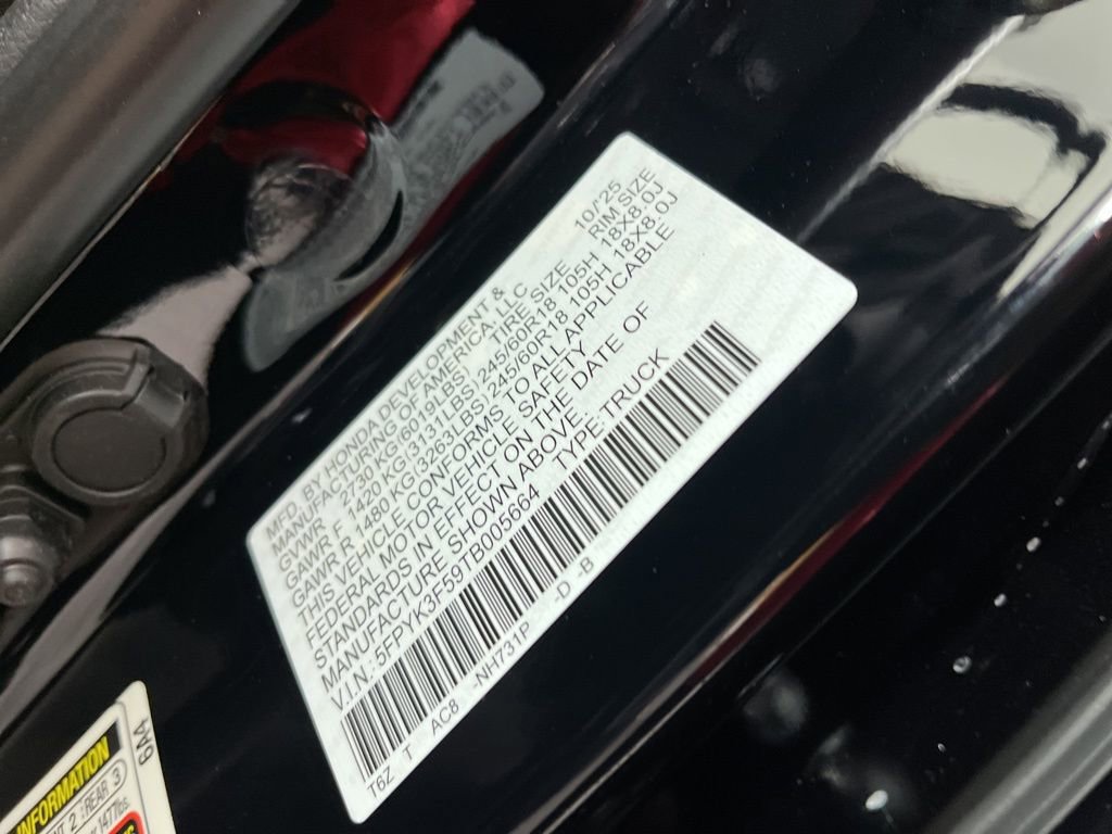 New 2026 Honda Ridgeline RTL image 22