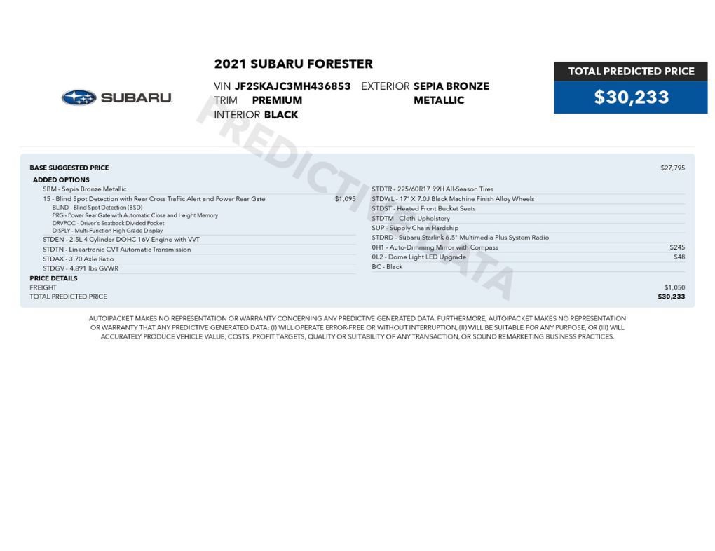 Used 2021 Subaru Forester Premium AWD/4WD image 2