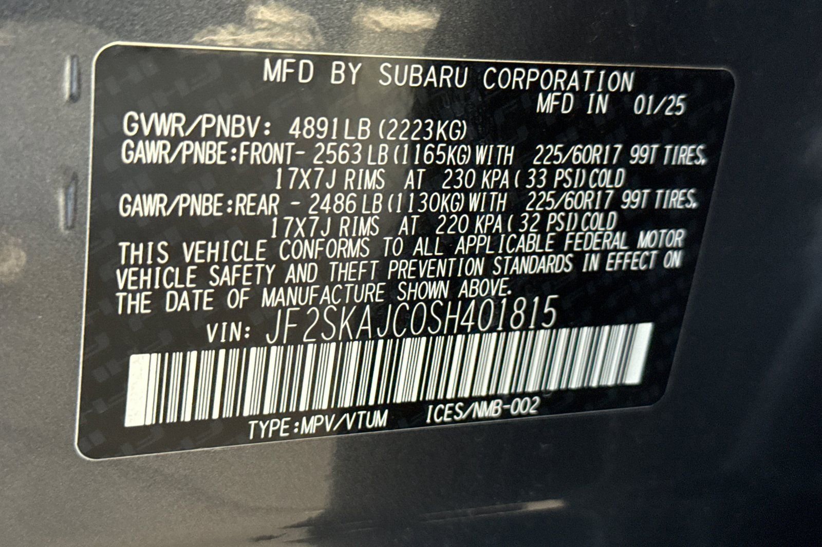 Certified 2025 Subaru Forester Wilderness w/ Wilderness Package image 28