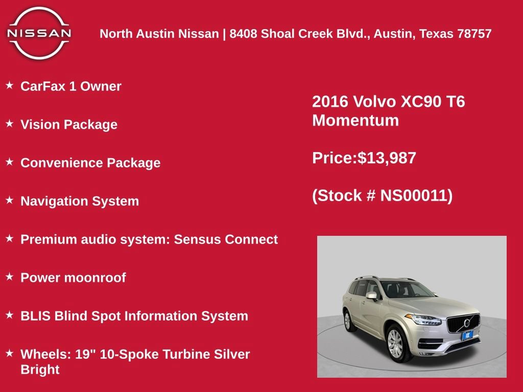 Used 2016 Volvo XC90 T6 Momentum AWD/4WD image 11
