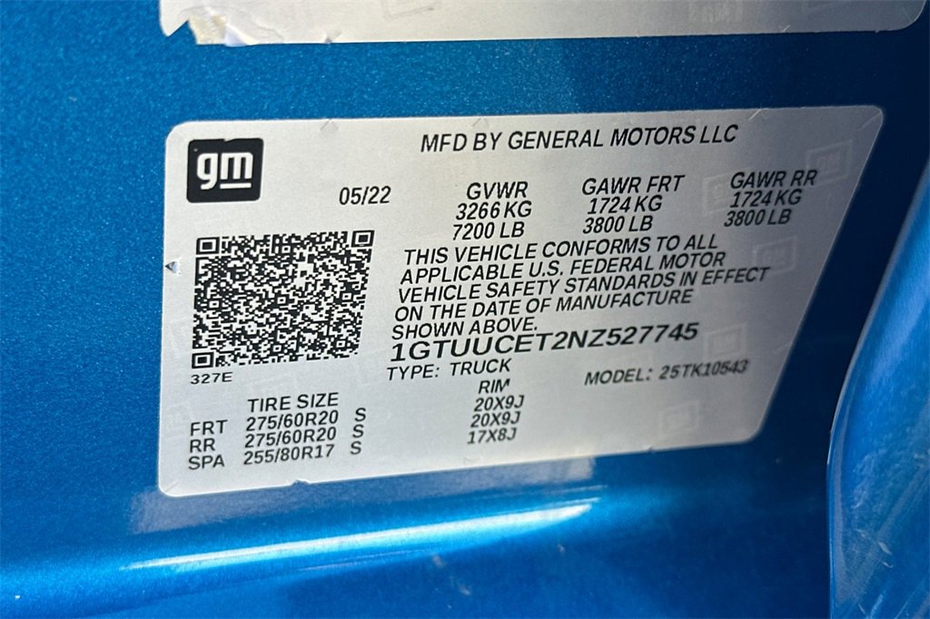 Used 2022 GMC Sierra 1500 Elevation w/ X31 Off-Road Package image 32