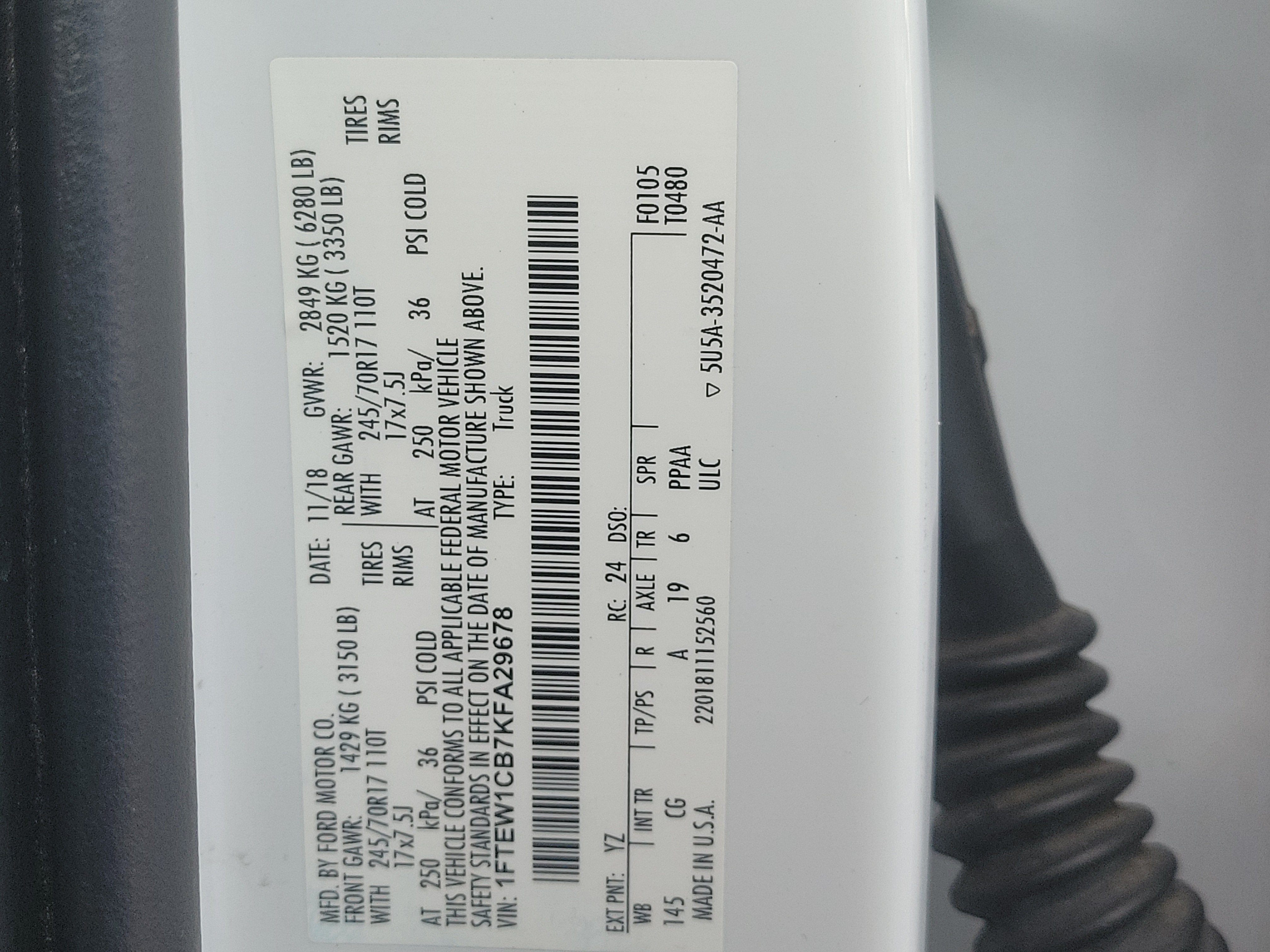 Used 2019 Ford F150 XL w/ Equipment Group 101A Mid RWD image 34