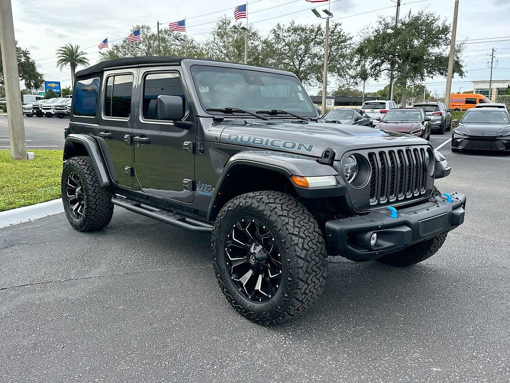 Used 2021 Jeep Wrangler Unlimited Rubicon 4xe w/ Steel Bumper Group image 4
