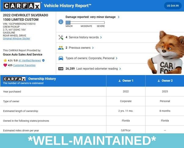 Used 2022 Chevrolet Silverado 1500 Custom image 4