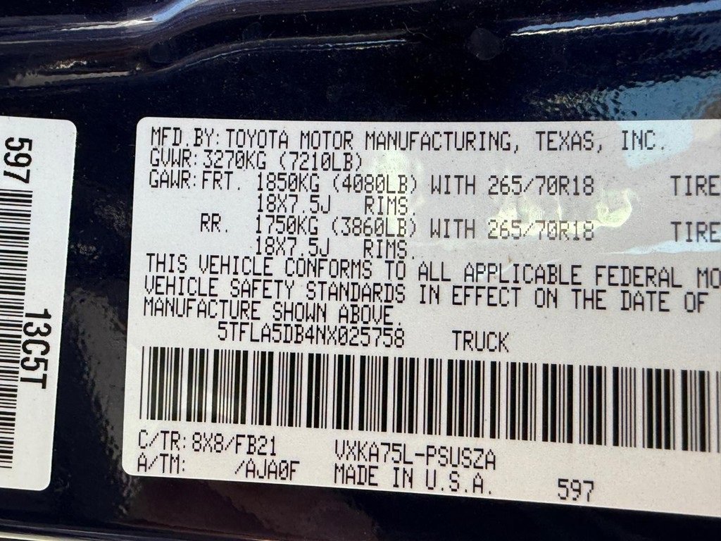 Used 2022 Toyota Tundra SR5 w/ SR5 Convenience Package image 21