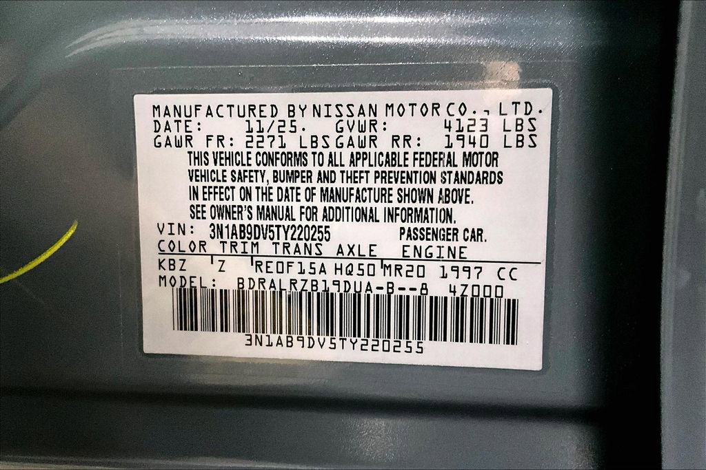 New 2026 Nissan Sentra SR w/ SR Premium Package image 13