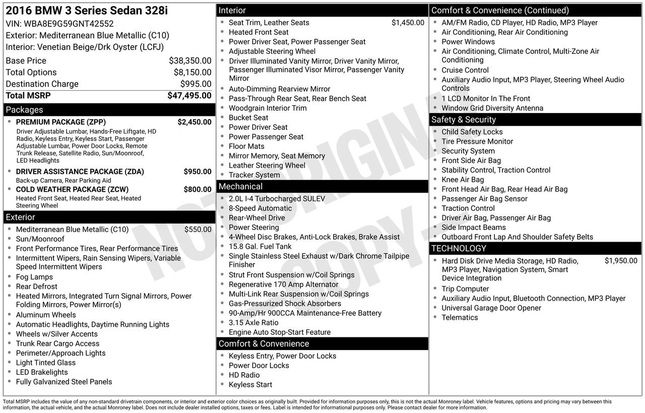 Used 2016 BMW 328i Sedan image 39