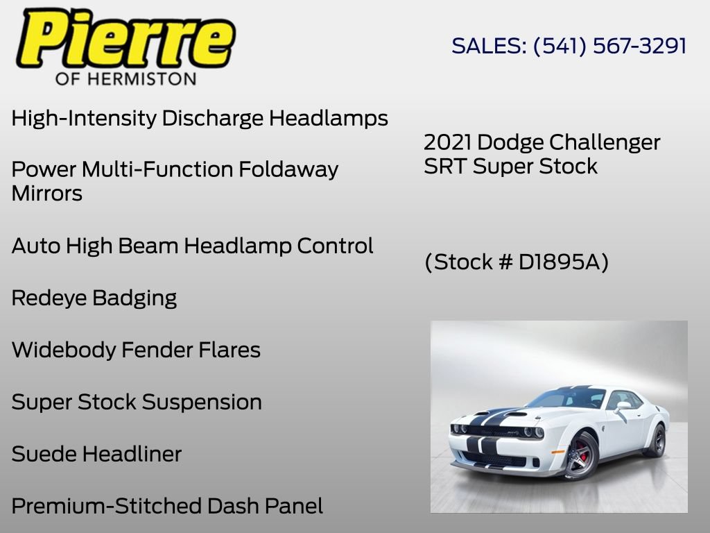 Used 2021 Dodge Challenger SRT Super Stock RWD image 36