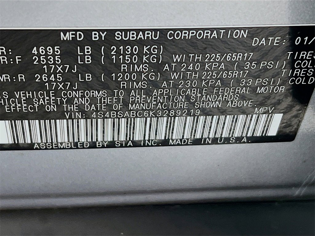 Used 2019 Subaru Outback 2.5i image 28