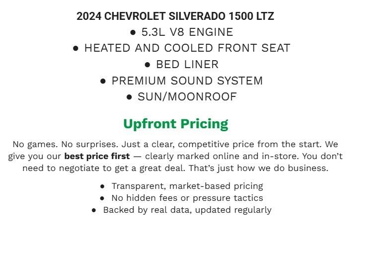 Used 2024 Chevrolet Silverado 1500 LTZ AWD/4WD image 2