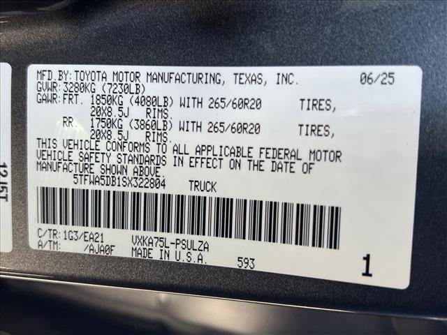 Certified 2025 Toyota Tundra Limited w/ TRD Off-Road Package image 24