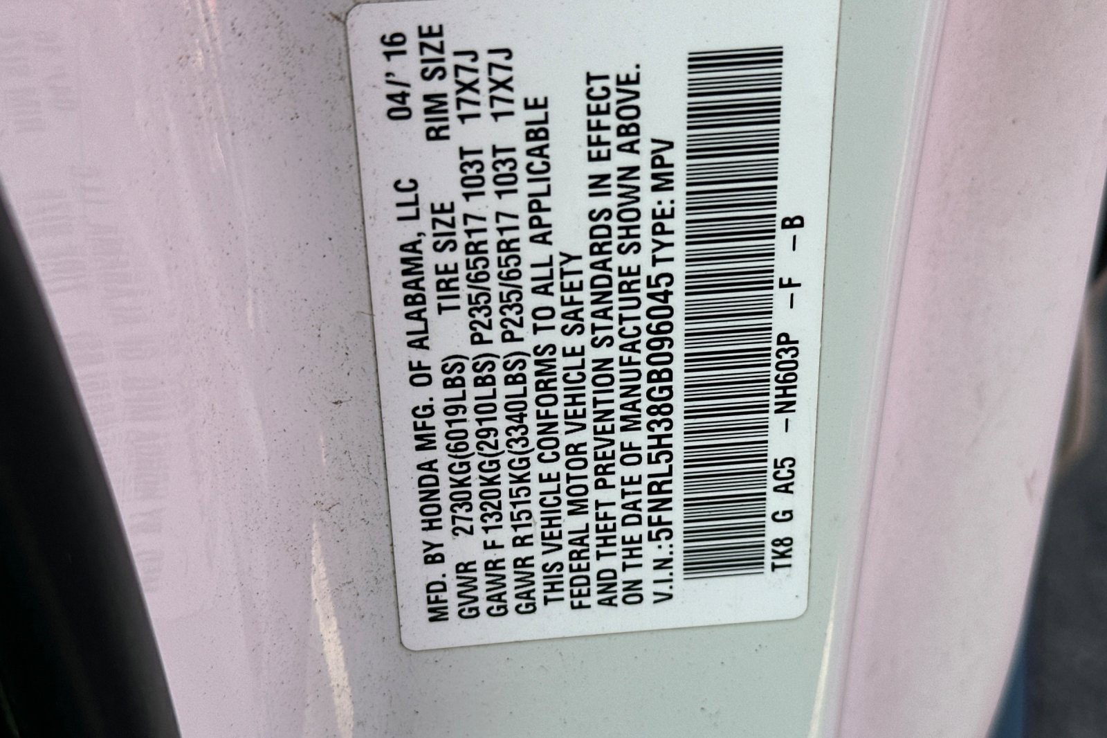 Used 2016 Honda Odyssey SE image 30