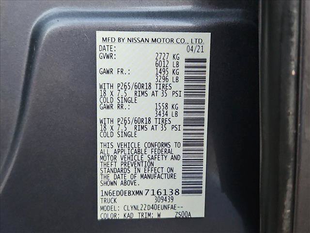 Used 2021 Nissan Frontier SV AWD/4WD image 24