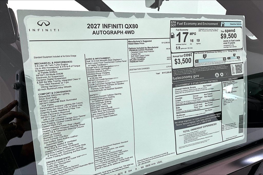 New 2027 INFINITI QX80 Autograph w/ Premium Cargo Package AWD/4WD image 36