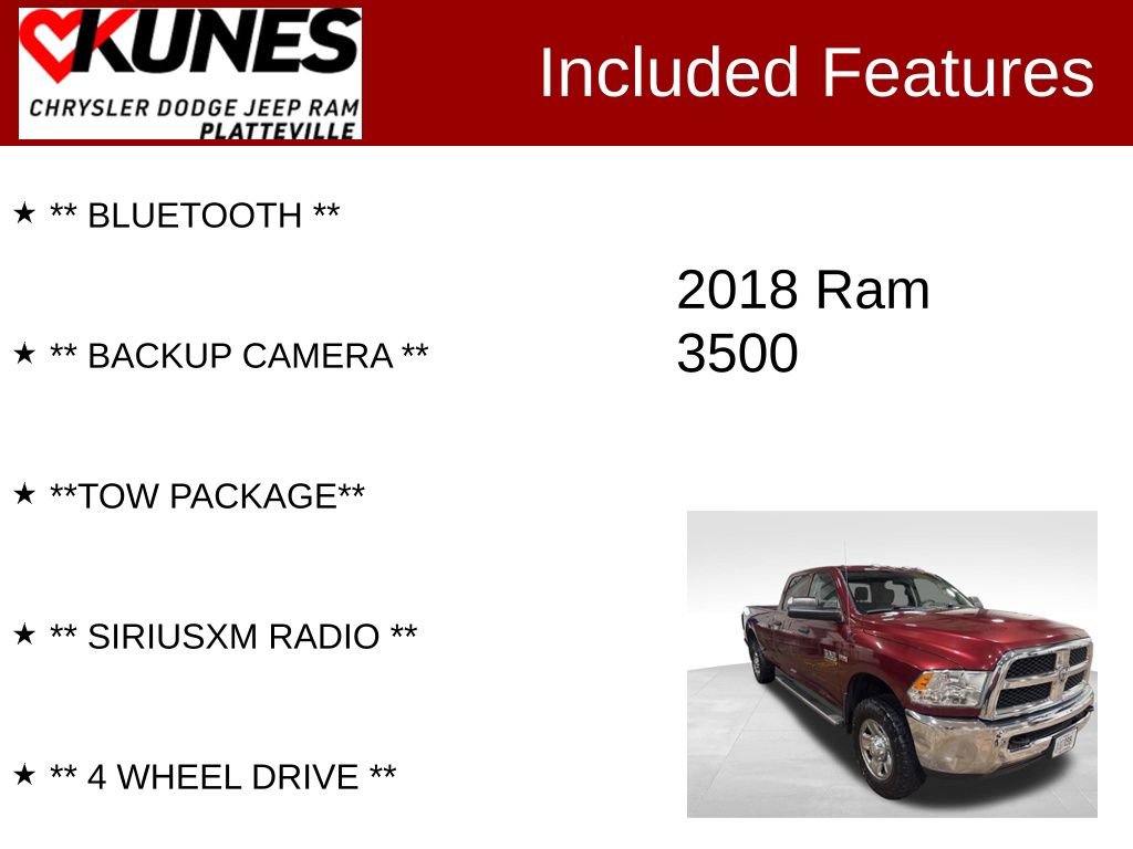 Used 2018 RAM 3500 Tradesman w/ Chrome Appearance Group image 2