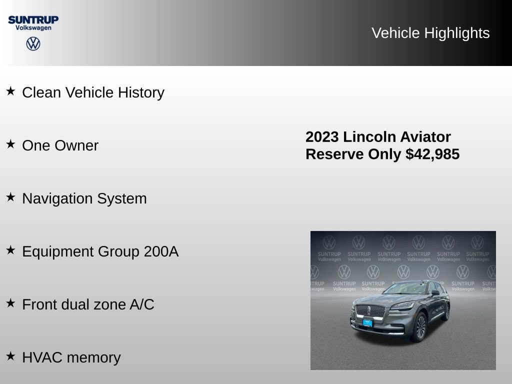 Used 2023 Lincoln Aviator Reserve AWD/4WD image 8