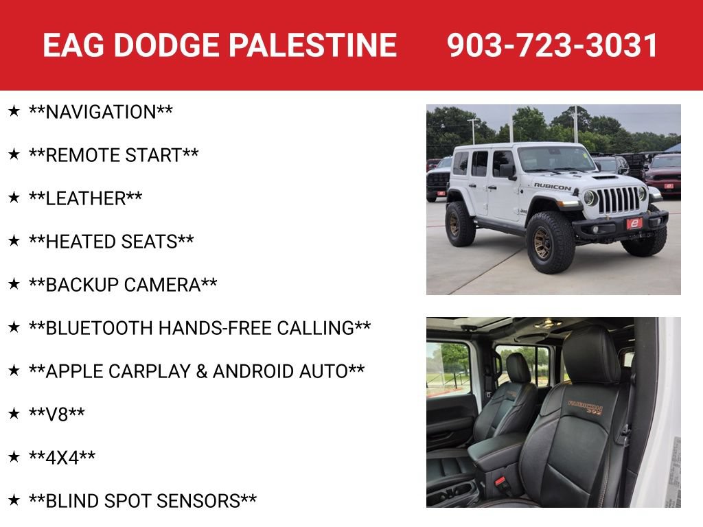 Used 2023 Jeep Wrangler Unlimited Rubicon 392 w/ Dual Top Group AWD/4WD image 4