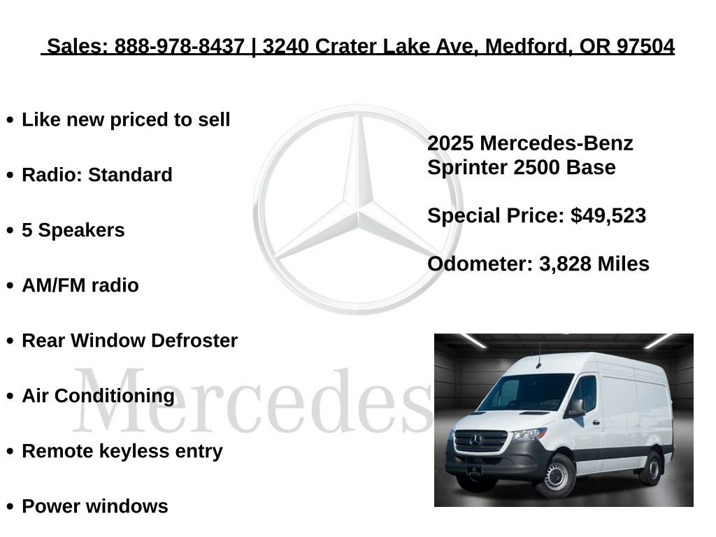 Used 2025 Mercedes-Benz Sprinter 2500 image 5