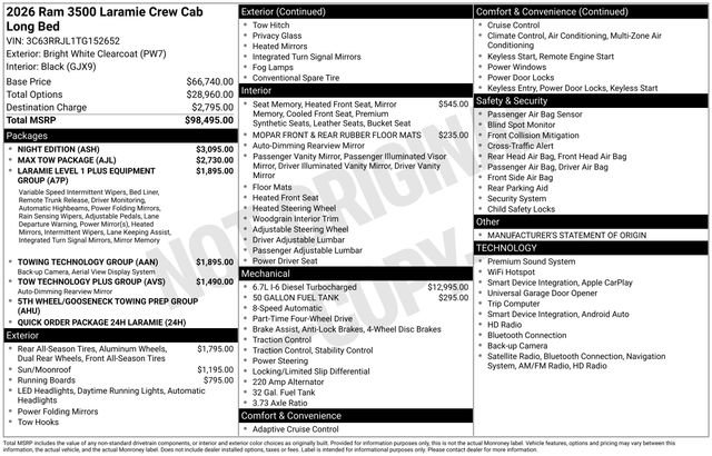 Used 2026 RAM 3500 Laramie w/ Night Edition AWD/4WD image 61