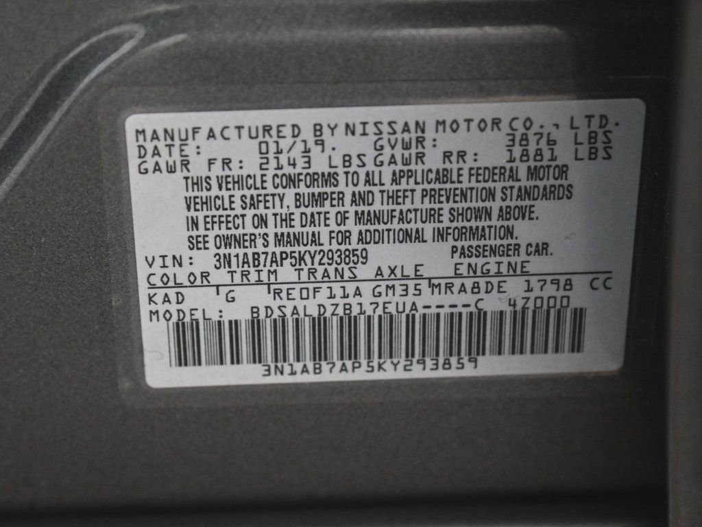 Used 2019 Nissan Sentra SV image 12