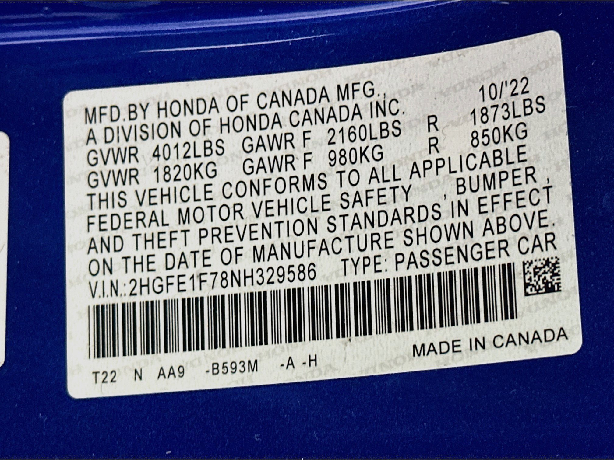 Used 2022 Honda Civic EX image 12