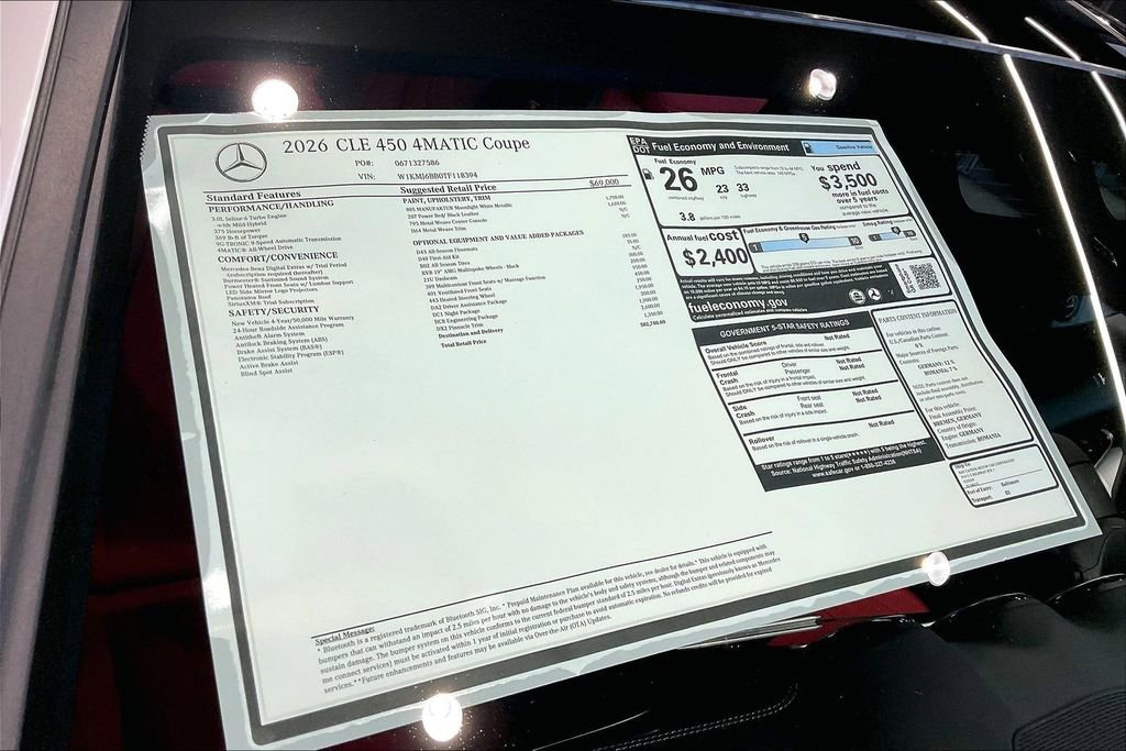 New 2026 Mercedes-Benz CLE 450 4MATIC Coupe image 12
