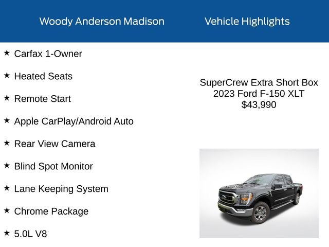 Used 2023 Ford F150 XLT w/ Equipment Group 302A High image 2