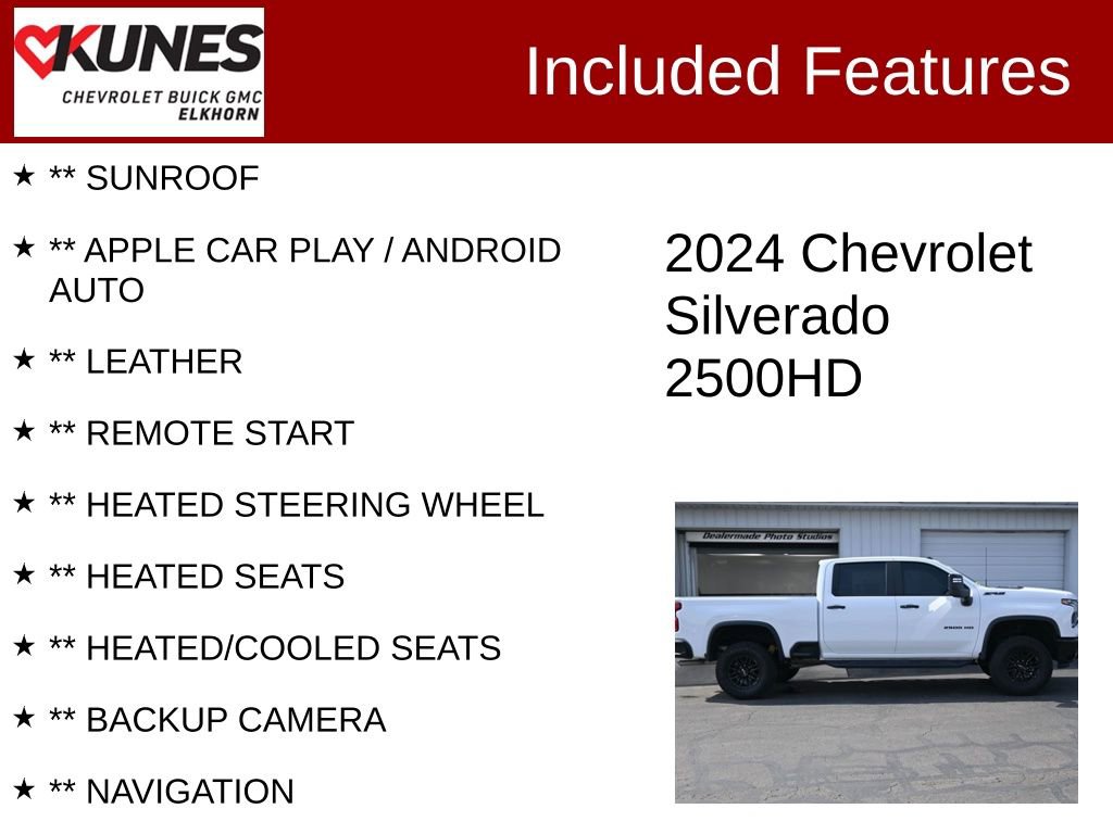Used 2024 Chevrolet Silverado 2500 ZR2 w/ Technology Package image 2