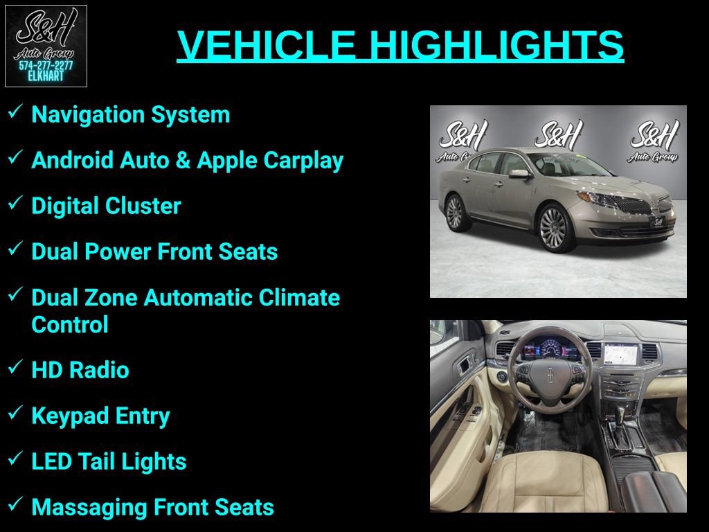 Used 2016 Lincoln MKS AWD w/ Equipment Group 101A image 3