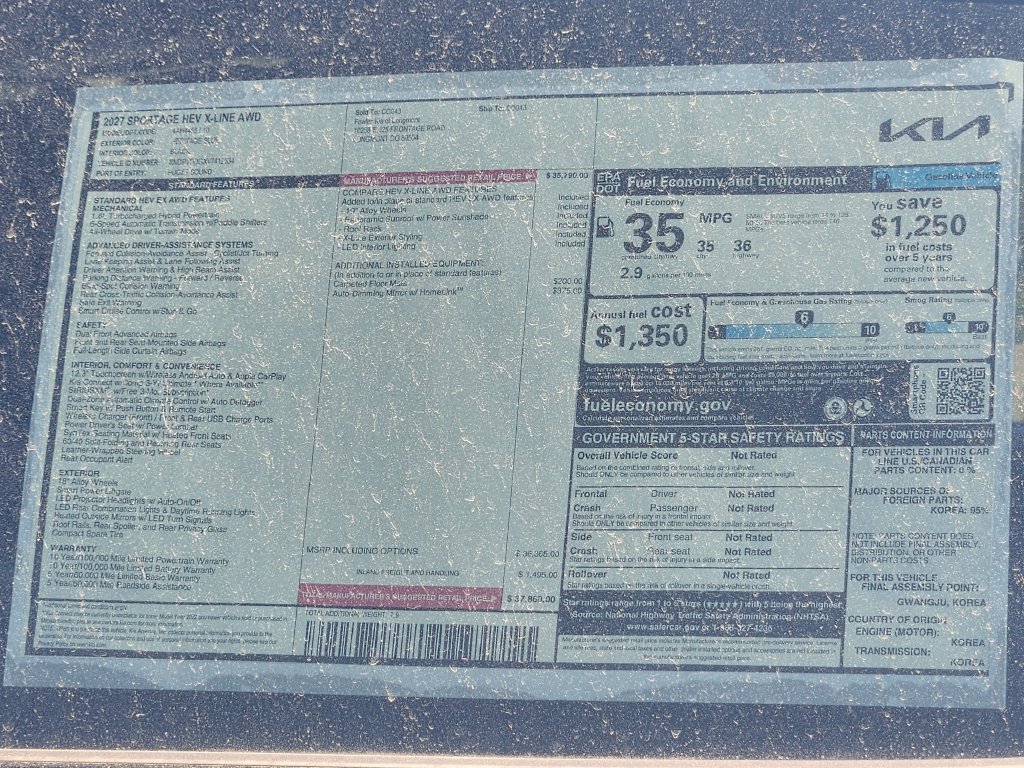 New 2027 Kia Sportage X-Line AWD/4WD image 25