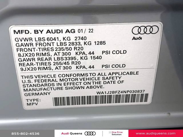 Certified 2022 Audi Q4 e-tron Prestige AWD/4WD image 35