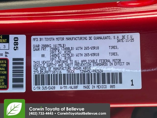 Used 2026 Toyota Tacoma TRD Sport w/ TRD Sport Premium Package image 24