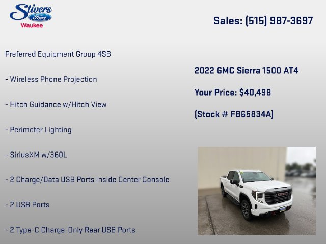 Used 2022 GMC Sierra 1500 AT4 w/ AT4 Preferred Package AWD/4WD image 34