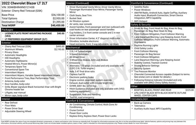 Used 2022 Chevrolet Blazer LT image 4