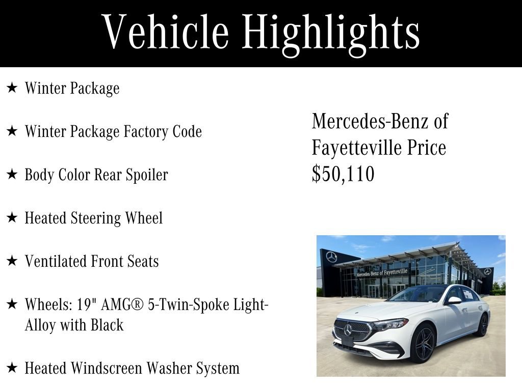 Certified 2025 Mercedes-Benz E 350 Sedan w/ Winter Package image 6