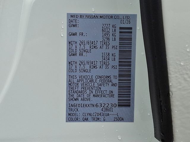 Used 2026 Nissan Frontier SV w/ SV Convenience Package image 27
