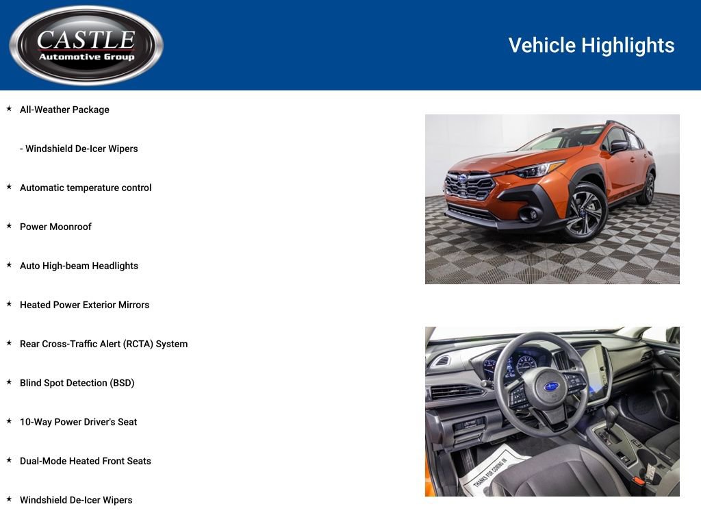 Used 2025 Subaru Crosstrek 2.0i Premium AWD/4WD image 8