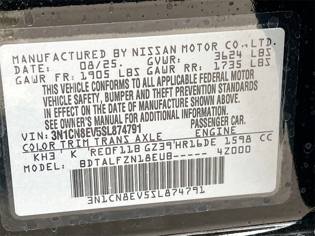 New 2025 Nissan Versa SV image 28