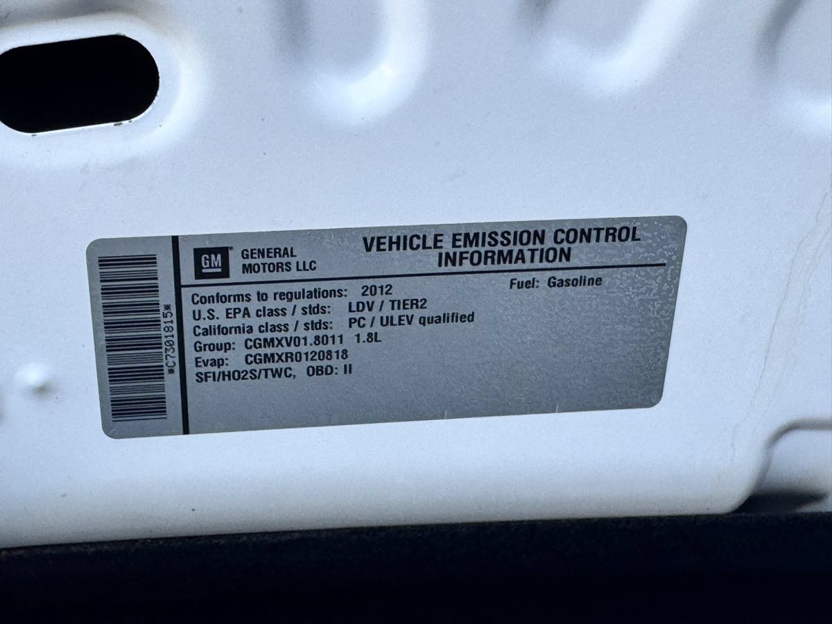 Used 2012 Chevrolet Cruze LS w/ Connectivity Package FWD image 18