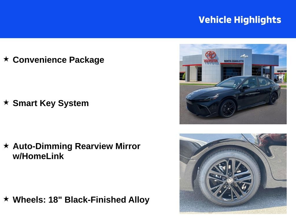 Used 2025 Toyota Camry SE w/ Convenience Package FWD image 4