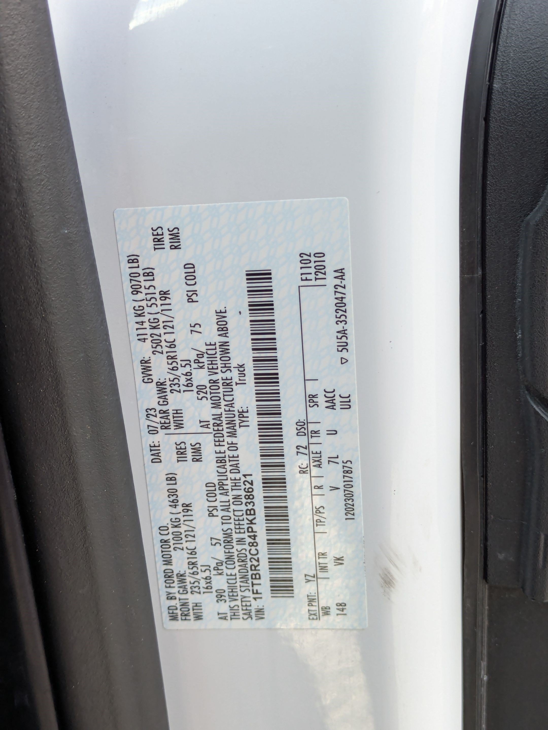 Used 2023 Ford Transit 250 Medium Roof AWD w/ Load Area Protection Package image 32