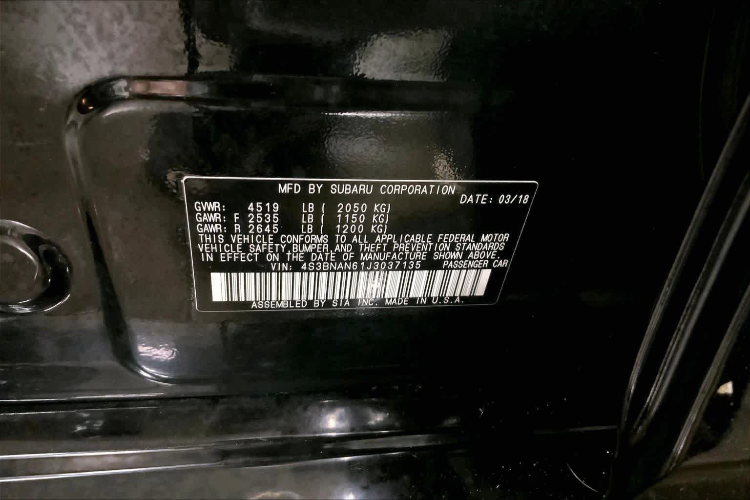Used 2018 Subaru Legacy 2.5i Limited AWD/4WD image 37