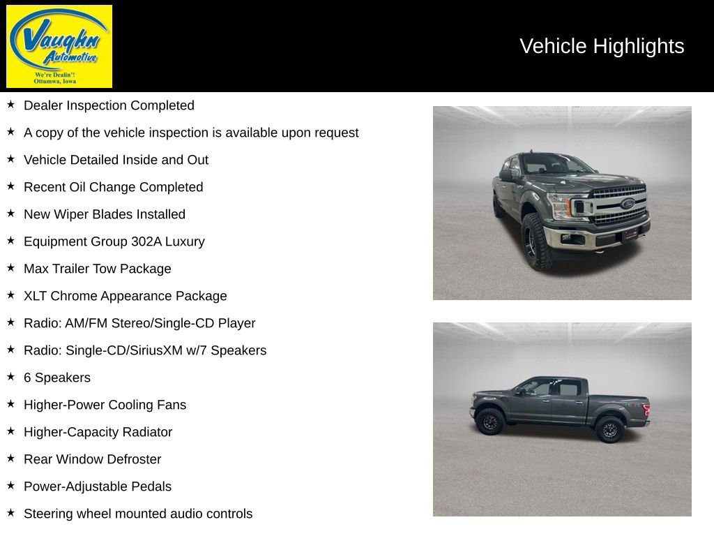 Used 2018 Ford F150 XLT w/ Equipment Group 302A Luxury image 2