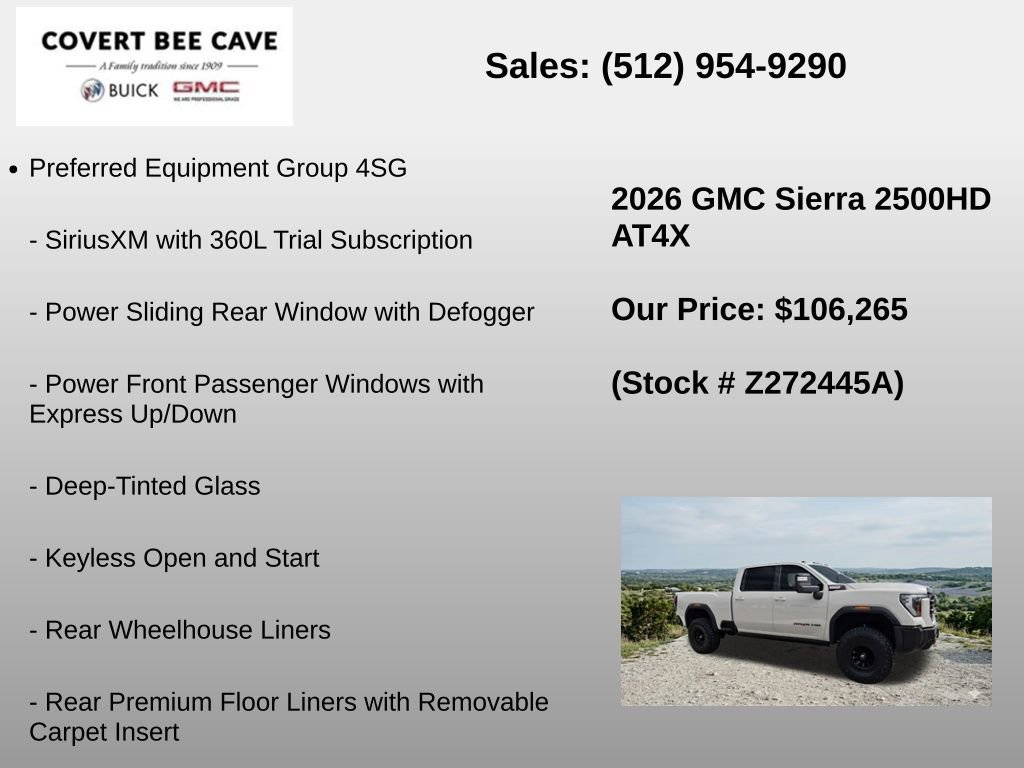 Used 2026 GMC Sierra 2500 AT4X w/ LPO, Black Badging Package image 6