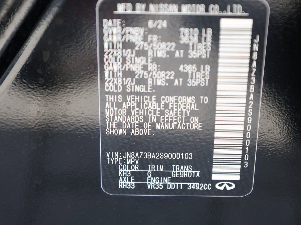 Certified 2025 INFINITI QX80 Luxe image 50