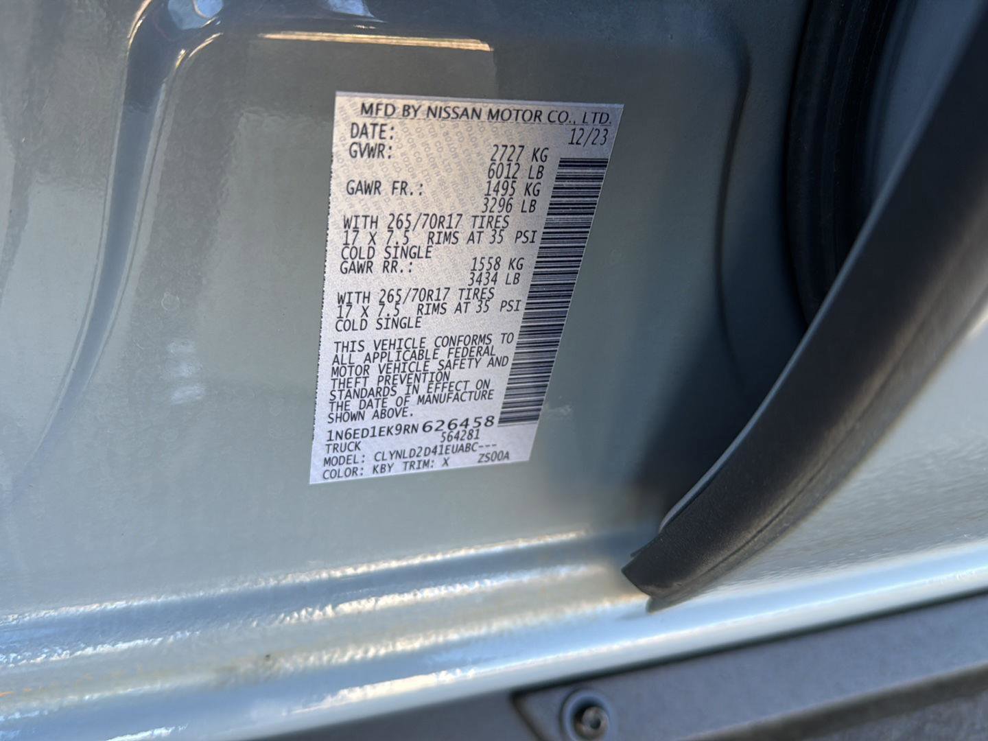 Used 2024 Nissan Frontier PRO-4X w/ Pro Convenience Package image 36