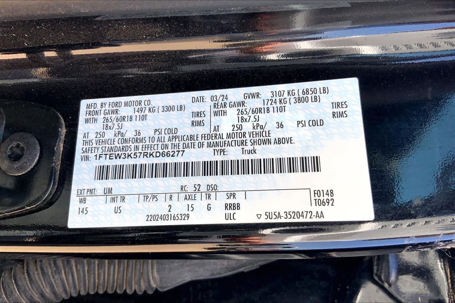 Used 2024 Ford F150 XLT w/ Mobile Office Package RWD image 31