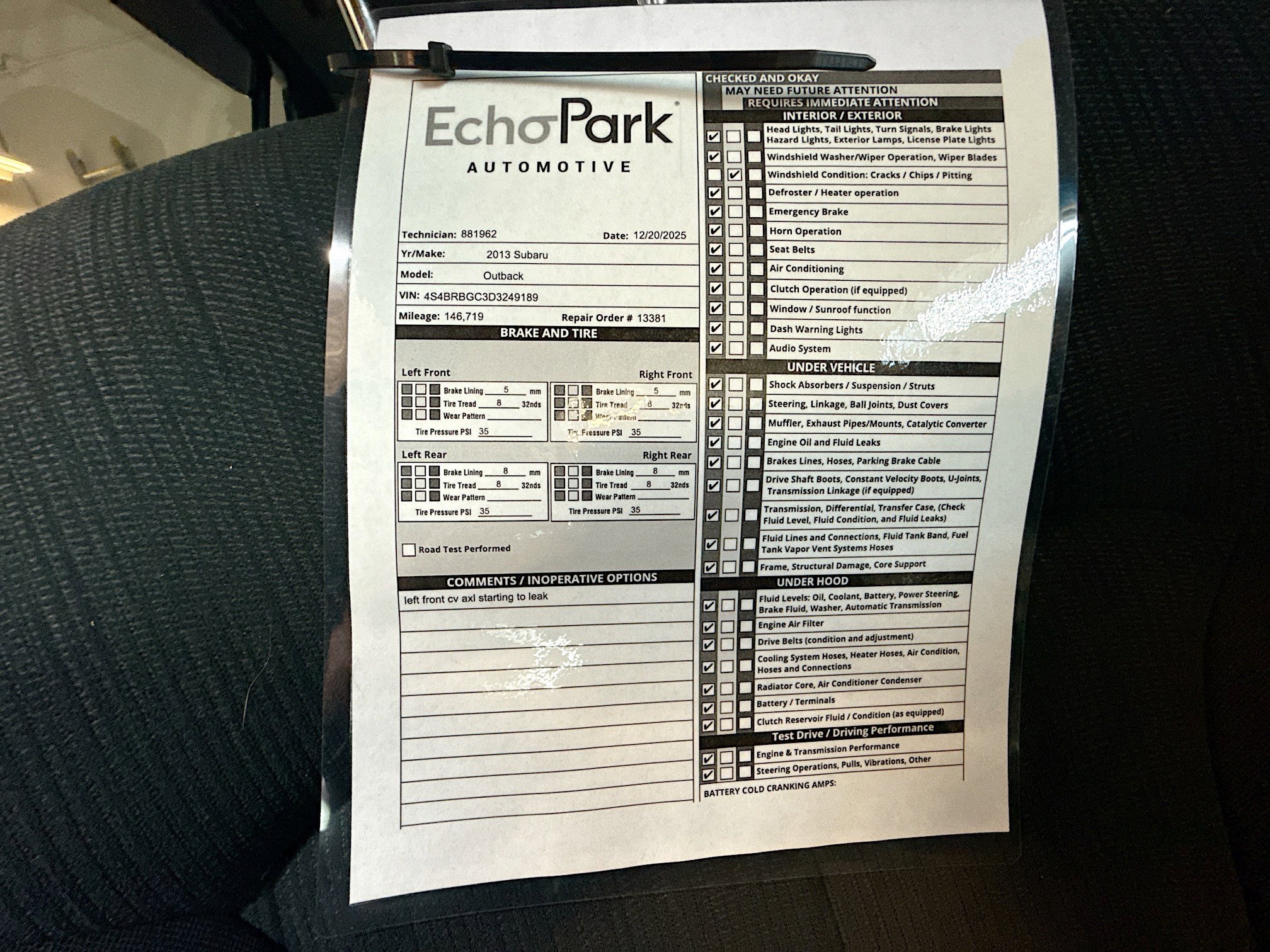 Used 2013 Subaru Outback 2.5i Premium image 32